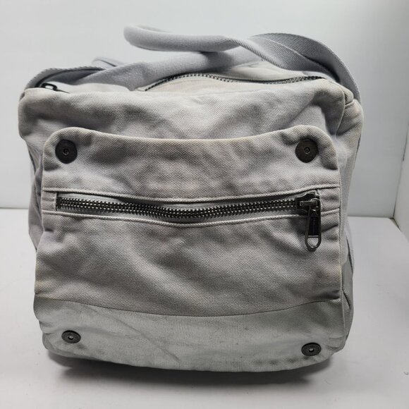 Adidas by Stella McCartney Collab Kierre Light Gray Canvas Duffel Gym Bag - Picture 3 of 10